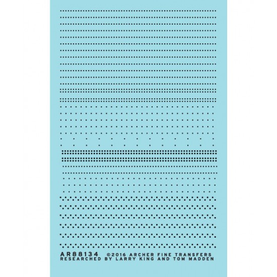 O Pullman Car Rivet Set Sheet 1 (Resin on Clear Decal Film)