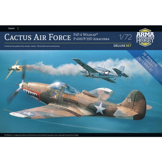 1/72 Cactus Air Force F4F-4 Wildcat & P-400/P-39D Airacobra over Guadalcanal