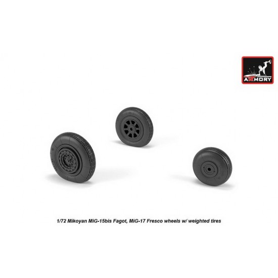 1/72 Mikoyan MiG-15bis Fagot (Late)/MiG-17 Fresco Wheels w/Weighted Tyres