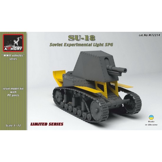 1/72 Pre-WWII Soviet Su-18 Experimental Light SPG Resin kit