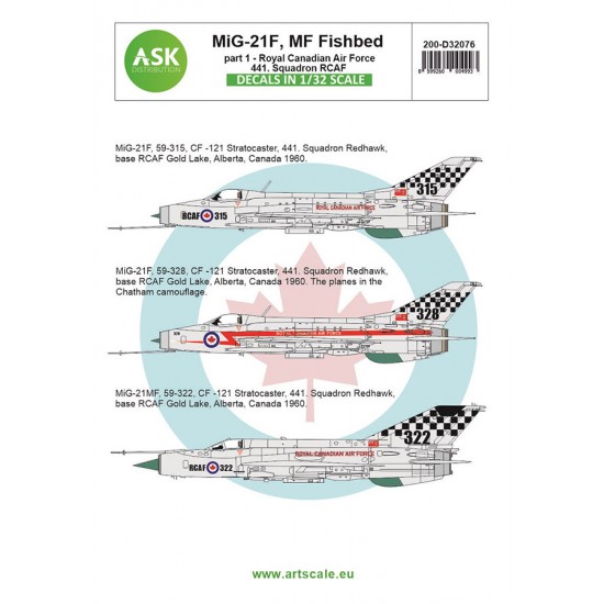 1/32 MiG-21F, MF Fishbed / CF-121 Redhawk Program - Royal Canadian Air Force, 441 Squadron