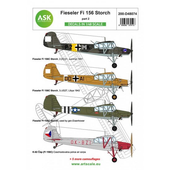 1/48 Fieseler Fi 156 Storch Decal part 2