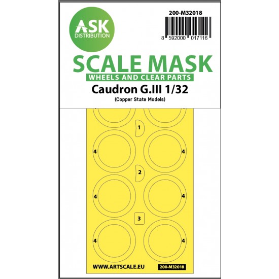 1/32 Caudron G.III Double-sided Paint Maskings for CSM