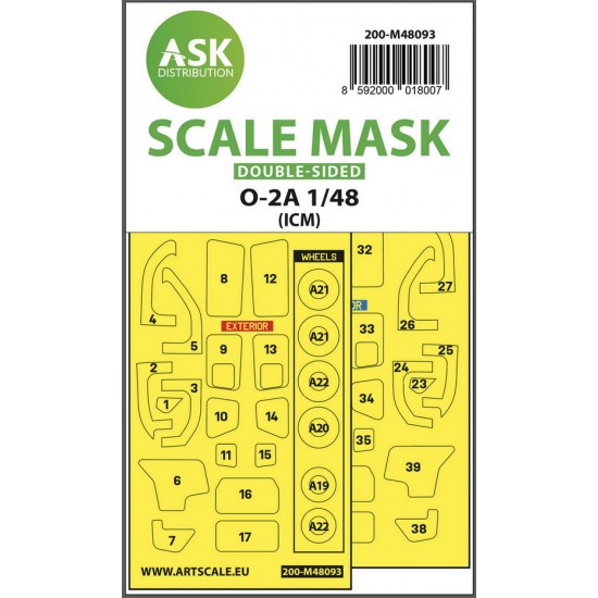 1/48 O-2A Double-sided Masking self-adhesive, pre-cutted for ICM kits