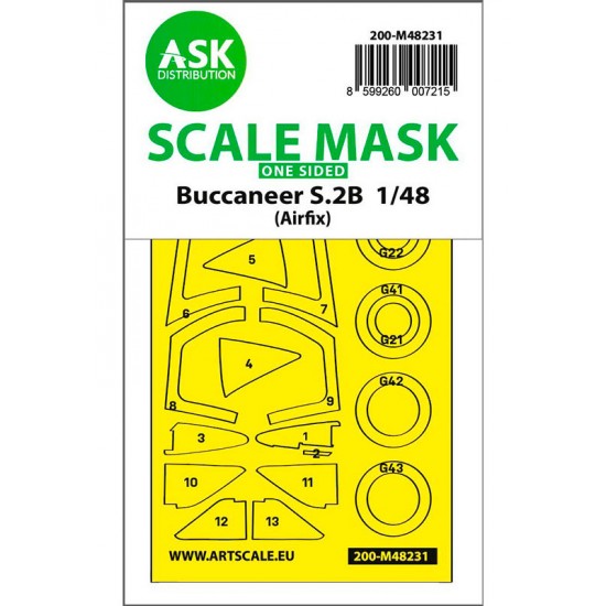 1/48 Buccaneer S.2B One-sided Express fit Mask for Airfix