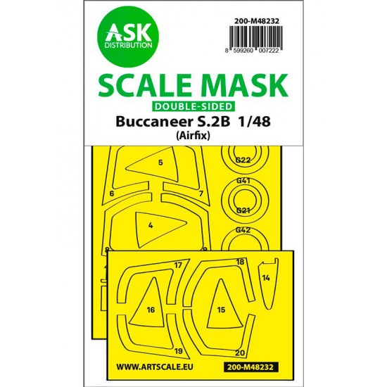 1/48 Buccaneer S.2B Double-sided Express fit Mask for Airfix