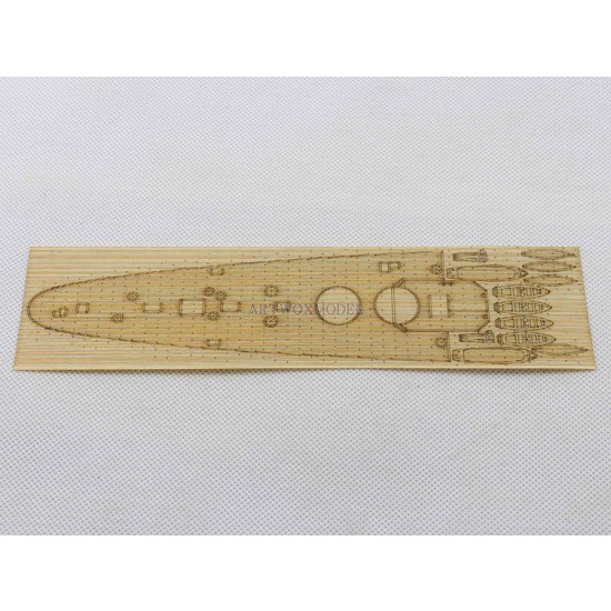 1/350 Italian Fiume Wooden Deck for Trumpeter 05348