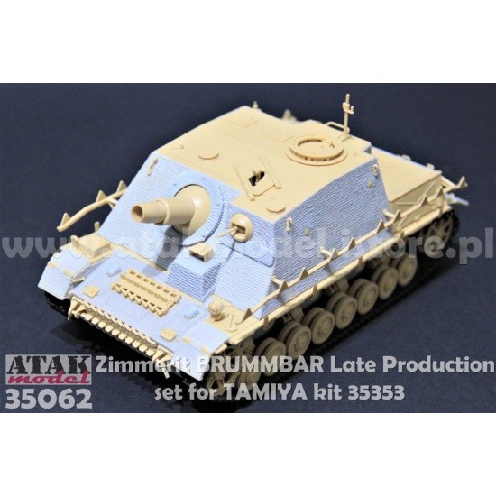 1/35 Brummbar Late Production Zimmerit set for Tamiya #35353 kit