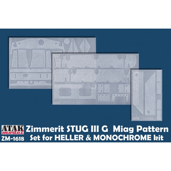 1/16 Stug IIIG Pattern MIAG Factory Zimmerit Set for Heller/Monochrome Kits