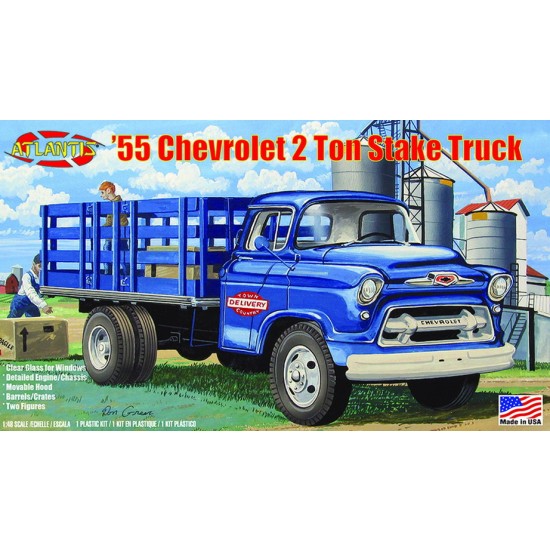 1/48 1955 Chevrolet 2 ton Stake Truch with Glass