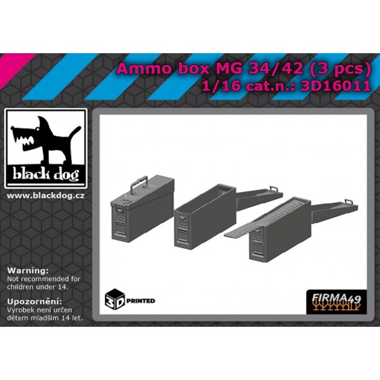 1/16 Ammo Box M6 34/42 (3pcs)