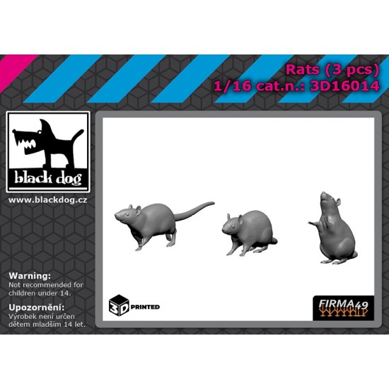 1/16 Rats (3pcs)