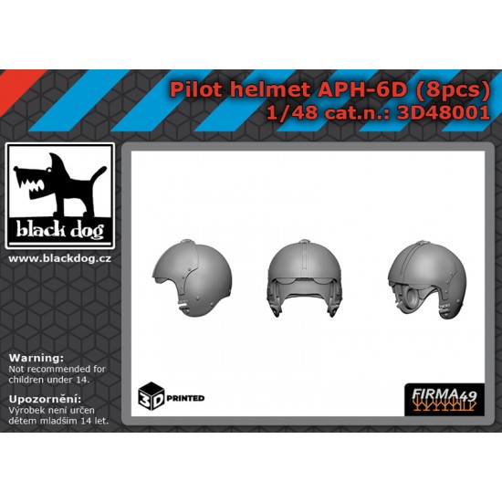 1/48 APH-6D Pilot Helmet (8pcs)