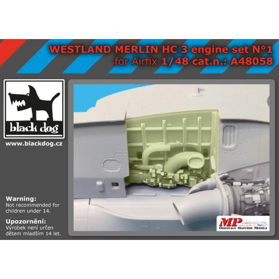 1/48 Westland Merlin HC 3 Engine Set Vol.1 for Airfix kits