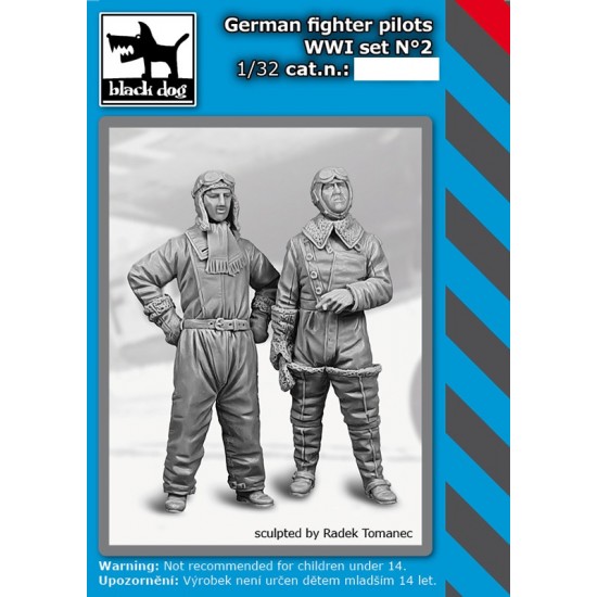 1/32 WWI German Fighter Pilots set Vol.2 (2 figures)