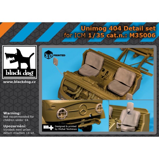 1/35 Unimog 404 Detail set for ICM kits