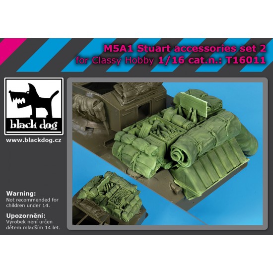 1/16 M5A1 Stuart Accessories set Vol.2 for Classy Hobby kits