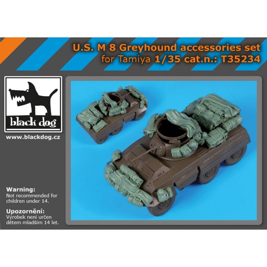 1/35 US M 8 Greyhound Accessories set for Tamiya kits