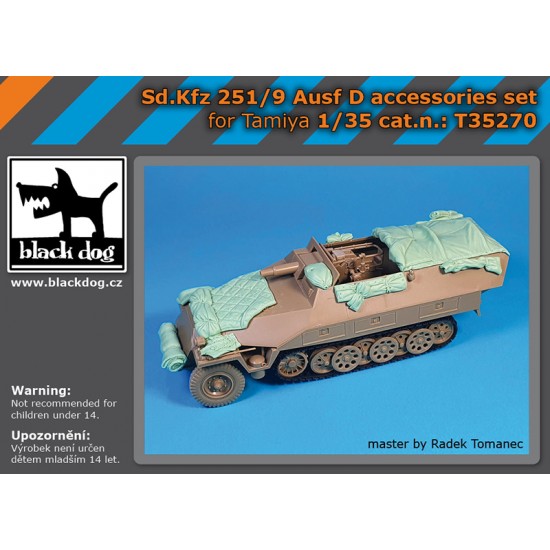 1/35 SdKfz 251/9 Ausf D Accessories Set for Tamiya kits