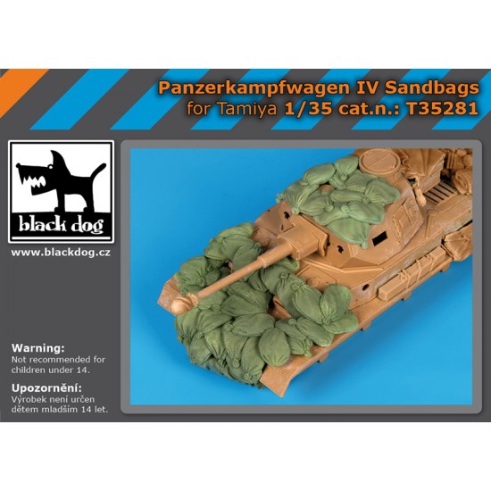 1/35 Panzerkampfwagen IV Sandbags for Tamiya kits