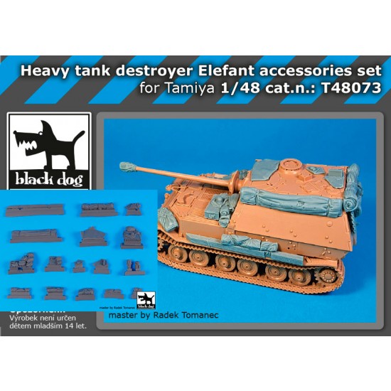 1/48 Heavy Tank Destroyer Elefant Stowage Set for Tamiya kits