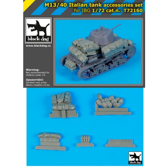 1/72 Italian M13/40 Tank Stowage Set for IBG Models