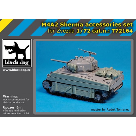 1/72 M4A2 Sherman Stowage Set and Wood Armour for Zvezda kits