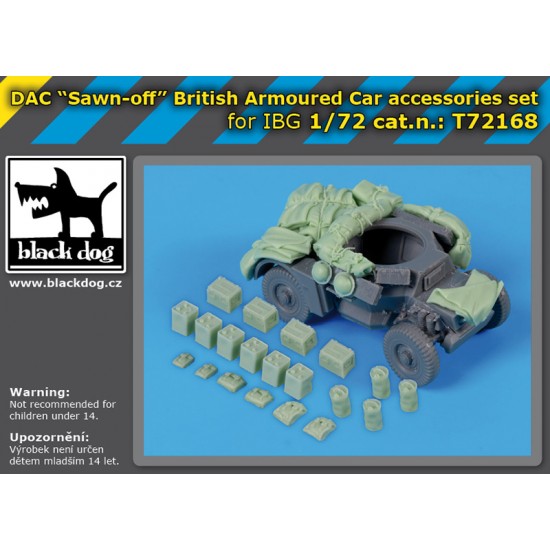 1/72 DAC Sawn-off British Armoured Car Acc.Set for IBG Models