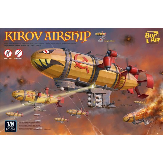 Red Alert Kirov Airship (length: 400mm+, paints and cement free)