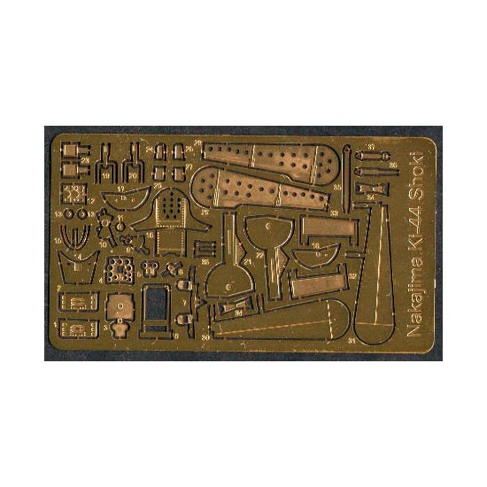 1/72 Ki-44 Shoki - Tojo PE accessories for Sword kit