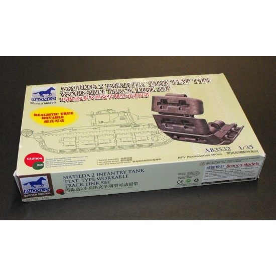 1/35 Matilda 2 Infantry Tank "Flat" Type Workable Track Link Set