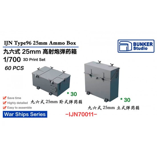 1/700 IJN Type96 25mm Ammo Box (40pcs)