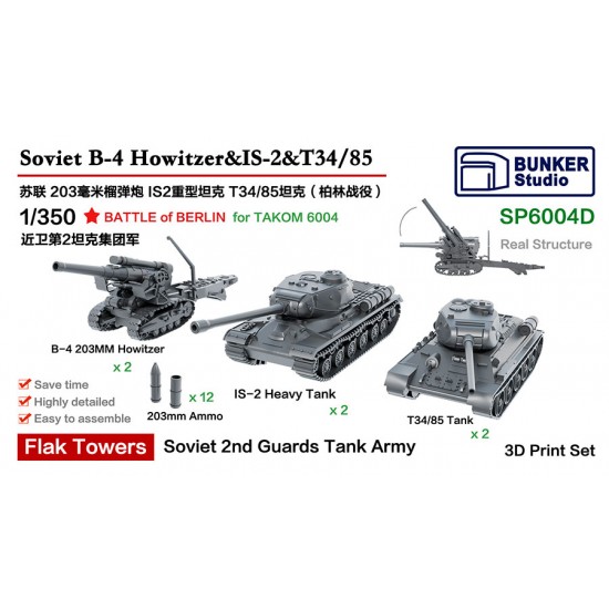 1/350 Soviet 2nd Guards Tank Army Battle of Berlin for Takom 6004