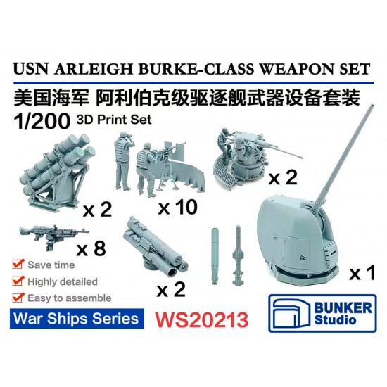 1/200 ARLEIGH BURKE-Class Weapon Set