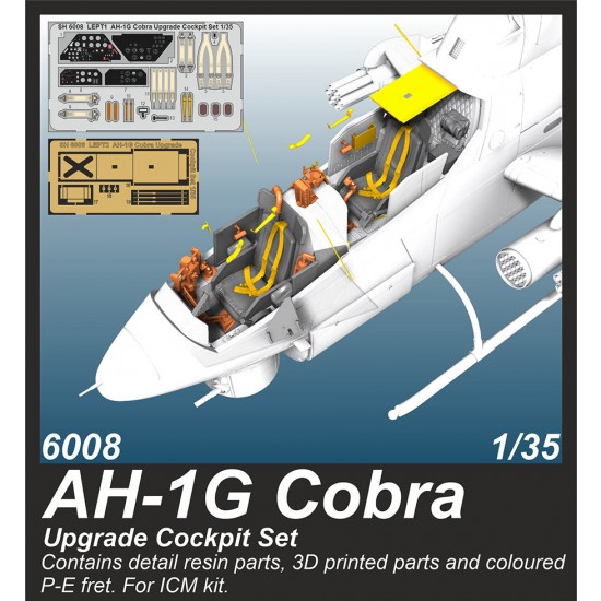 1/35 Bell AH-1G Cobra Upgrade Cockpit Set for ICM kits