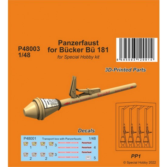 1/48 Panzerfaust for Bucker Bu 181