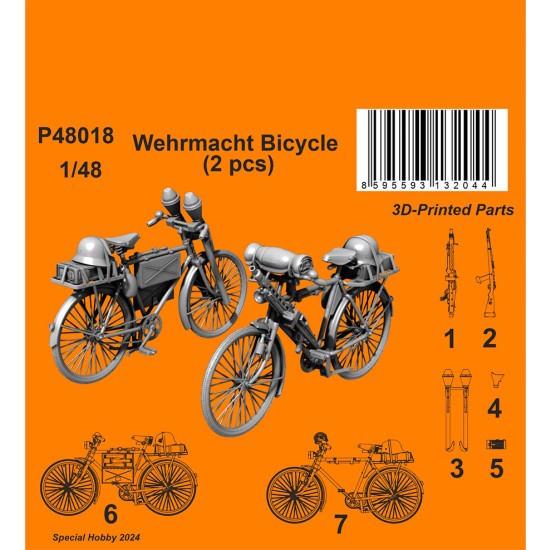 1/48 WWII Wehrmacht Bicycle (2 kits)