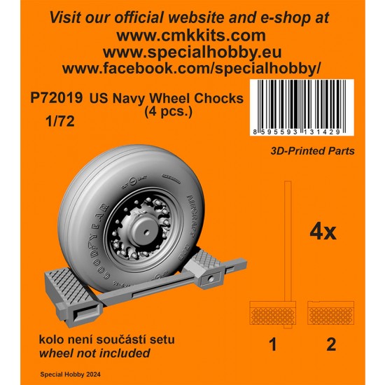 1/72 US Navy Wheel Chocks