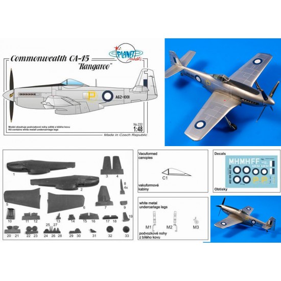 1/48 CAC CA-15 Kangaroo Full Resin kit (Australian decals included)