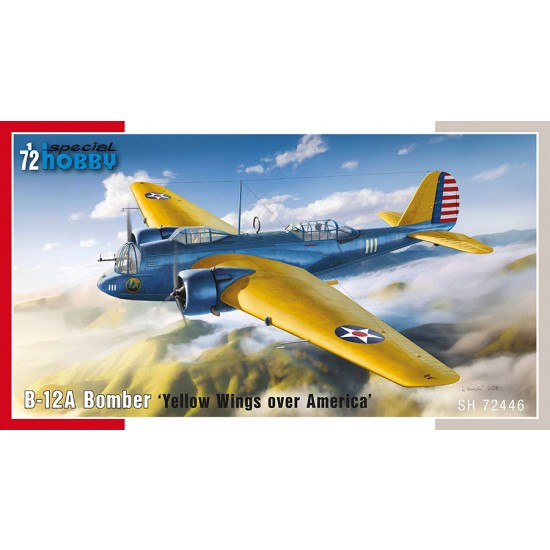 1/72 Interwar US B-12A Bomber 'Yellow Wings over America'