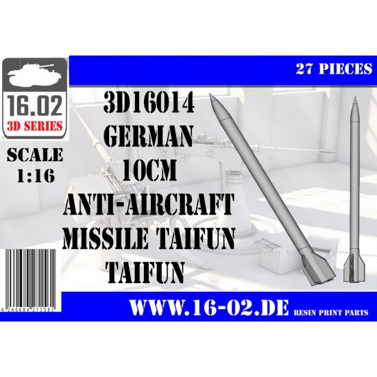 1/16 German Taifun 10cm Anti-Aircraft Missle