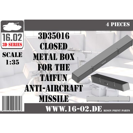 1/35 Closed Metal Box for Taifun Anti-Aircraft Missile (4pcs)