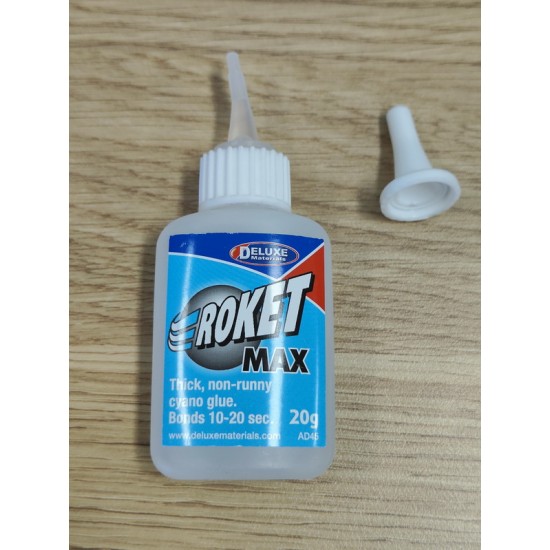 Roket Max - Cyano Adhesive Glue 20g (drip tip bent)