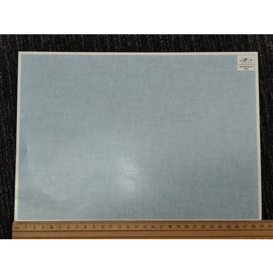 Clear Decal Paper - Linen/Grey Blue #1 (290mm x 200mm)