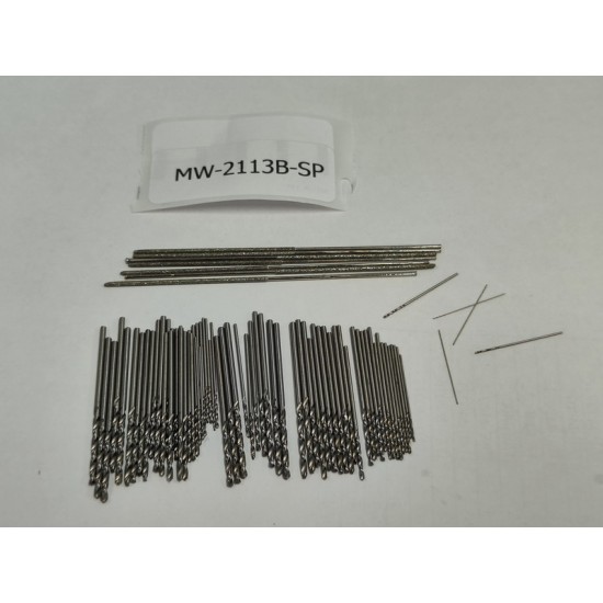 High Quality White Steel Drill Set (0.2mm-1.5mm)