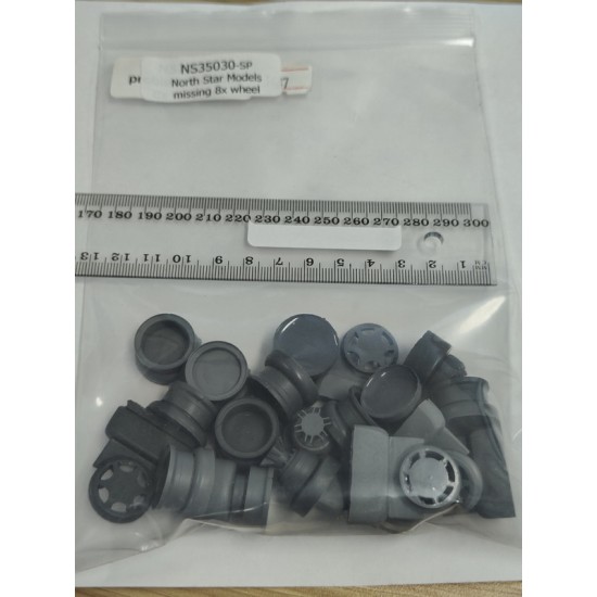 Front & Rear Hubs for North Star #NS35030 1/35 Roden KrAZ-214 YA-190