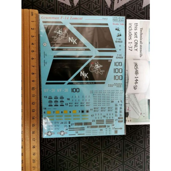 Spare Parts for 1/48 Grumman F-14 Tomcat Part.2 Decals