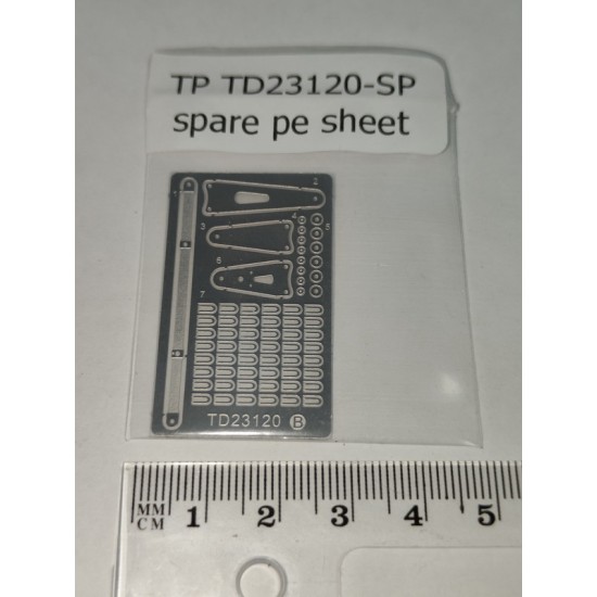 Spare PE sheet for Top Studio TD23120 1/12 Tamiya Honda NSR500 1993-2002 Exhaust Pipe