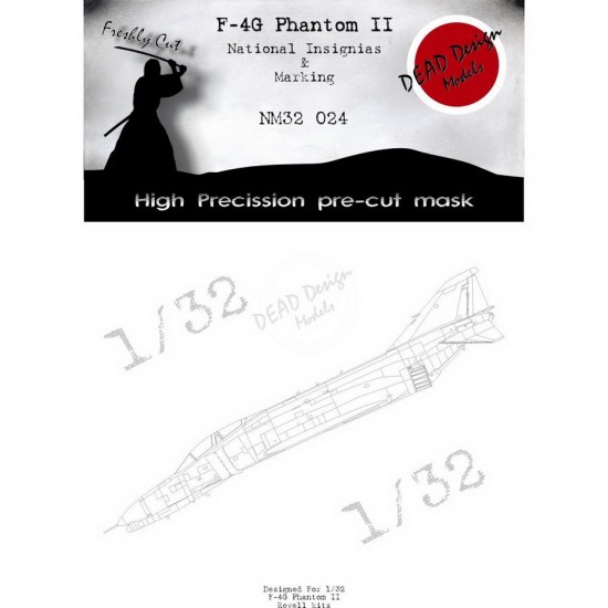 1/32 McDonnell Douglas F-4G Phantom II National Insignias Masking for Revell kits