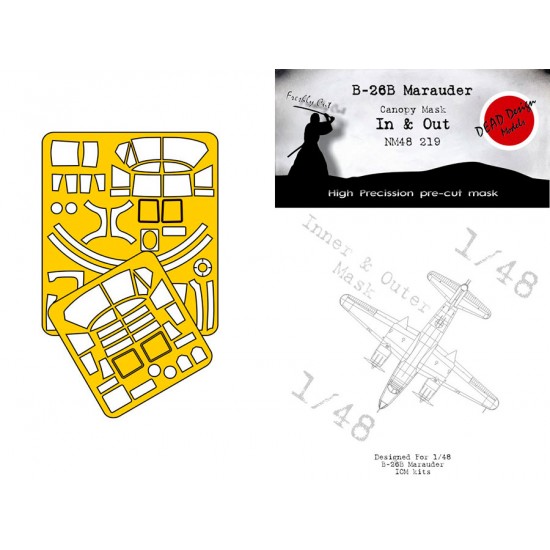 1/48 Martin B-26B Marauder In&Out Masking for ICM kits